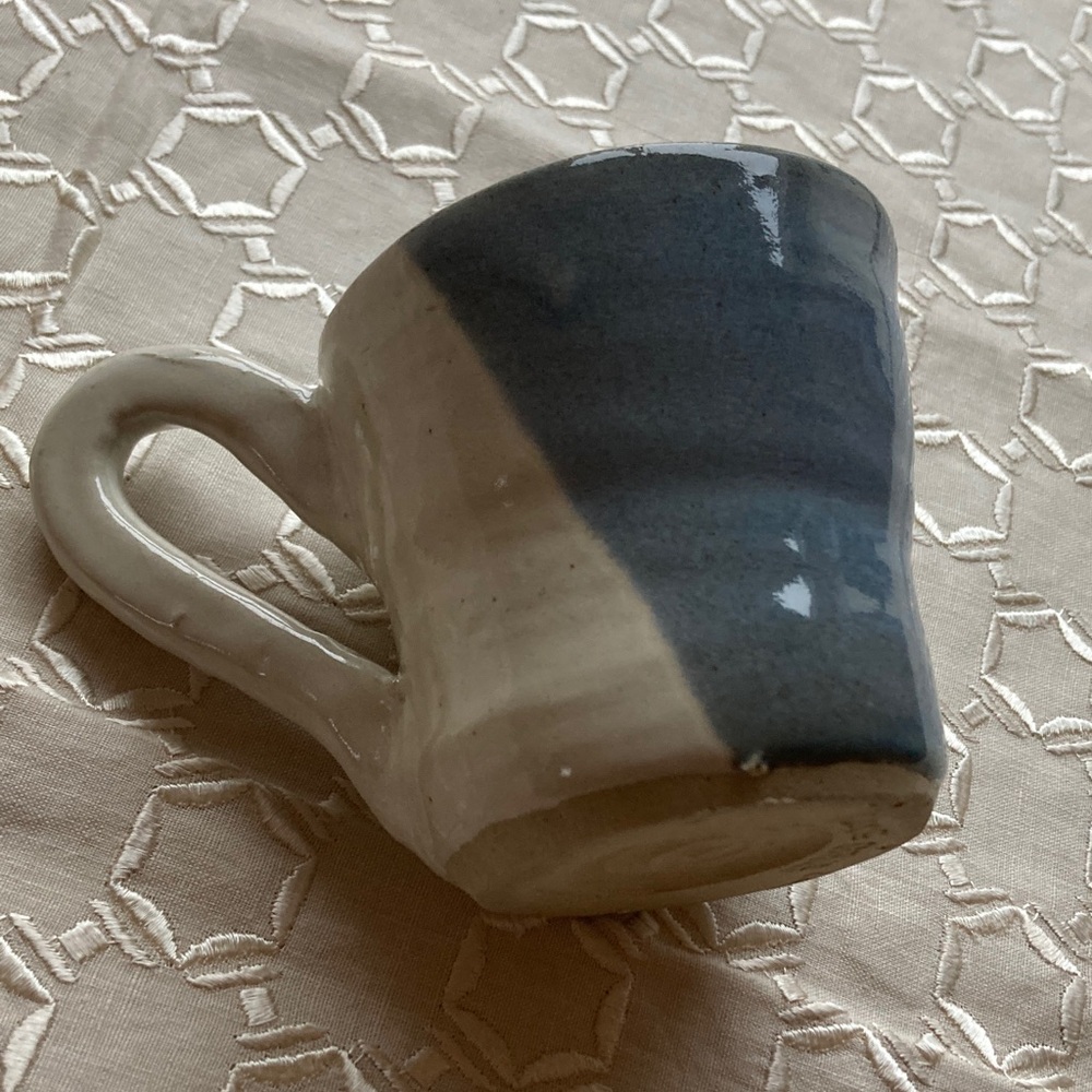 Hand Crafted Blue and White Mug